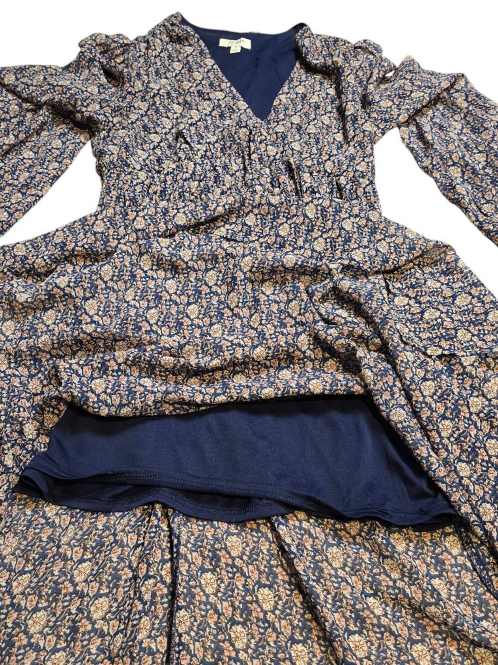 Umgee Women’s The Mindy Maxi Navy Floral Dress S - Picture 11 of 12